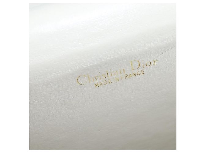 Borsa a Spalla Christian Dior in Pelle Beige Oro Auth bs30458 D'oro - vista 19