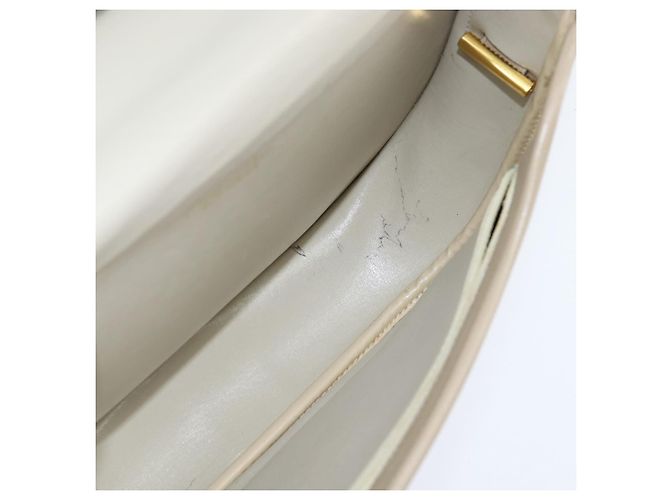 Borsa a Spalla Christian Dior in Pelle Beige Oro Auth bs30458 D'oro - vista 20