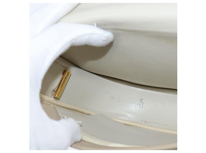 Borsa a Spalla Christian Dior in Pelle Beige Oro Auth bs30458 D'oro - vista 21