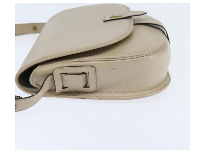 Borsa a Spalla Christian Dior in Pelle Beige Oro Auth bs30458 D'oro - vista 3