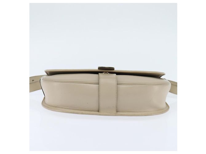 Borsa a Spalla Christian Dior in Pelle Beige Oro Auth bs30458 D'oro - vista 5