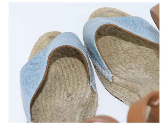 Hermès HERMES Tipoli Espadrilles Schuhe Raffia Beige Auth BA6845 - Ansicht 8