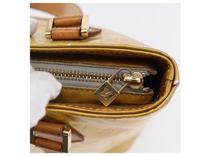 LOUIS VUITTON Borsa a Mano Houston Monogram Vernis Grigio M91053 LV Auth 150109 - vista 10