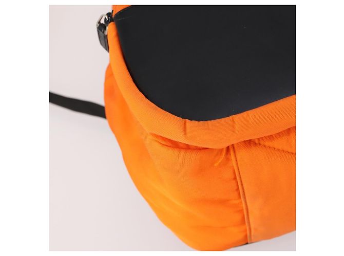 GUCCI Backpack Nylon Orange Silver Auth hk3123 Silvery - view 16