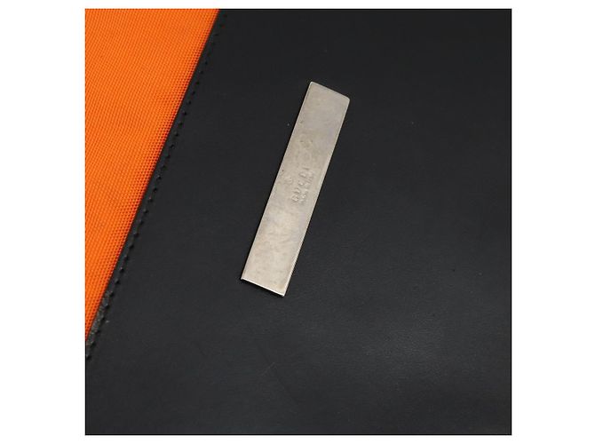 GUCCI Backpack Nylon Orange Silver Auth hk3123 Silvery - view 18