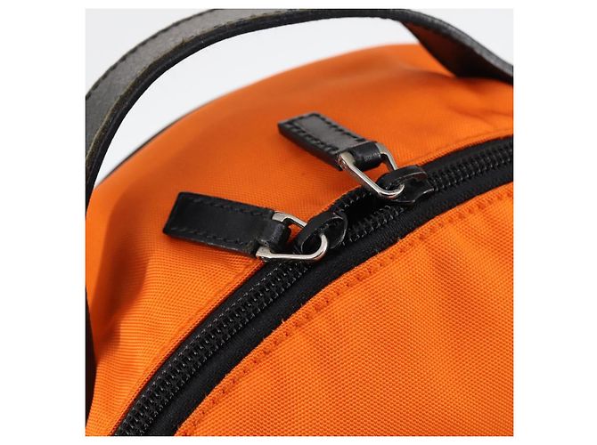 GUCCI Backpack Nylon Orange Silver Auth hk3123 Silvery - view 19