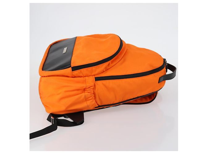 GUCCI Backpack Nylon Orange Silver Auth hk3123 Silvery - view 3