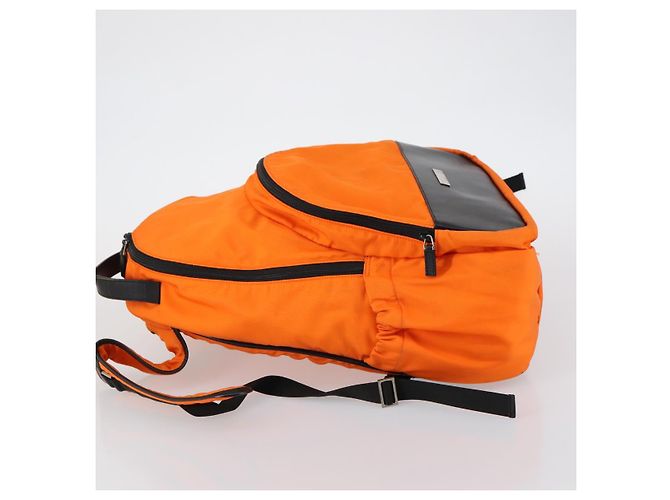 GUCCI Backpack Nylon Orange Silver Auth hk3123 Silvery - view 4