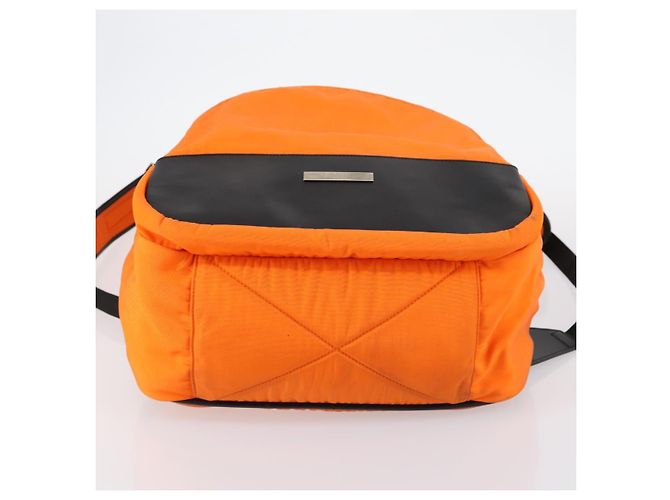 GUCCI Backpack Nylon Orange Silver Auth hk3123 Silvery - view 5