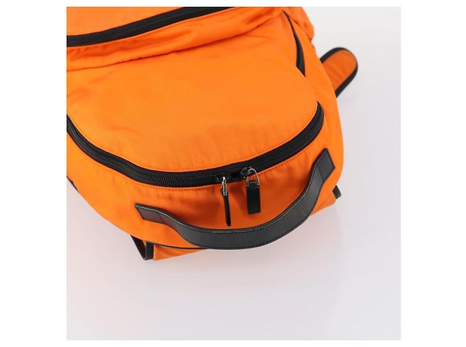 GUCCI Backpack Nylon Orange Silver Auth hk3123 Silvery - view 6