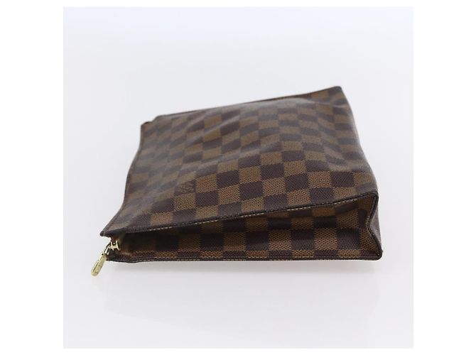 LOUIS VUITTON Poche Toilette 26 Damier Ebene N47543 Auth LV 148766 - vista 3