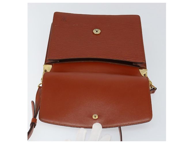 LOUIS VUITTON Borsa a Spalla Epi Grenel Marrone Kenya M52363 LV Auth gh1061 - vista 10