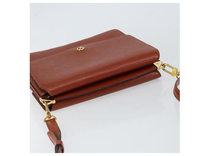 LOUIS VUITTON Borsa a Spalla Epi Grenel Marrone Kenya M52363 LV Auth gh1061 - vista 6
