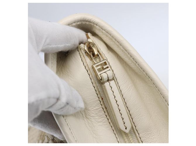 FENDI Tote Bag aus Canvas Beige Gold Auth bs30403 Golden - Ansicht 10