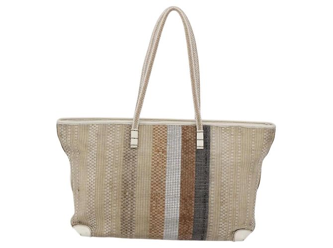 FENDI Tote Bag aus Canvas Beige Gold Auth bs30403 Golden - Ansicht 13