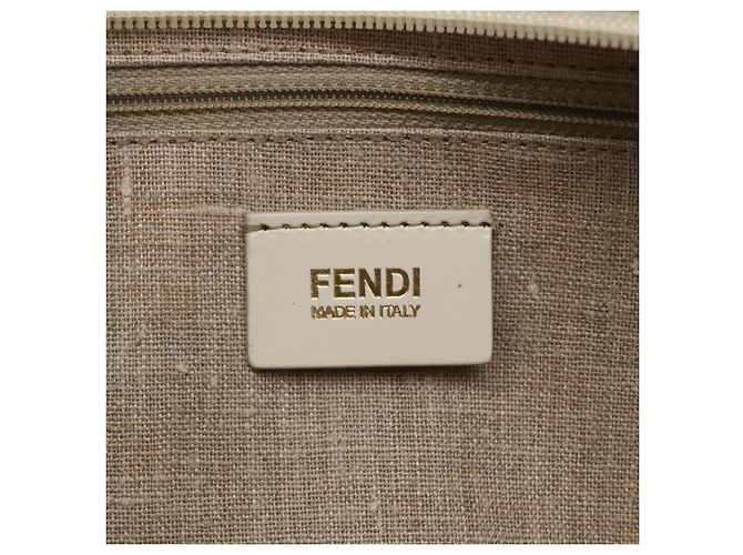 FENDI Tote Bag aus Canvas Beige Gold Auth bs30403 Golden - Ansicht 17
