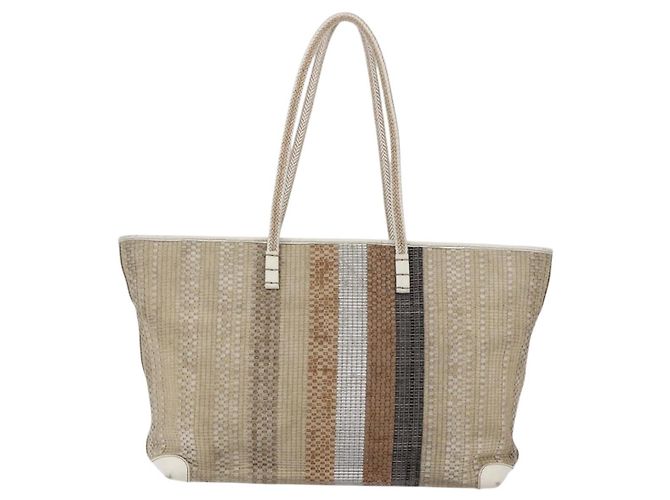 FENDI Tote Bag aus Canvas Beige Gold Auth bs30403 Golden - Ansicht 2