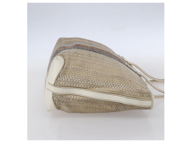 FENDI Tote Bag aus Canvas Beige Gold Auth bs30403 Golden - Ansicht 4
