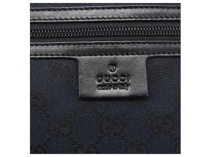 Borsa a Spalla GG Canvas Gucci Nera Argento 90476 Auth am9461 Nero - vista 14