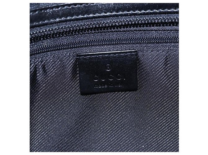 Borsa a Spalla GG Canvas Gucci Nera Argento 90476 Auth am9461 Nero - vista 16