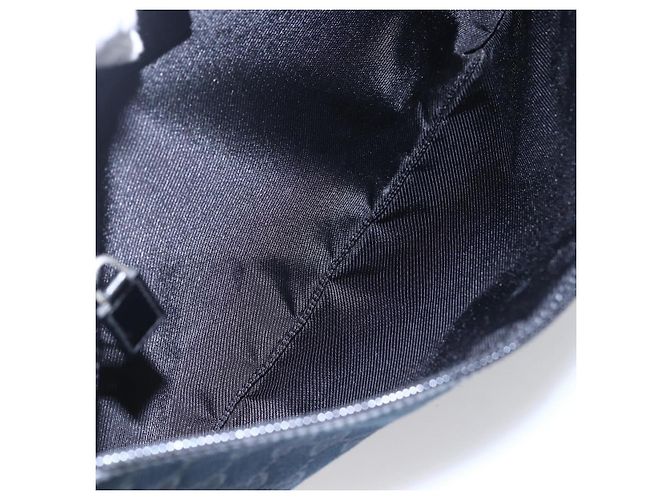Borsa a Spalla GG Canvas Gucci Nera Argento 90476 Auth am9461 Nero - vista 17
