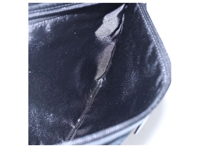 Borsa a Spalla GG Canvas Gucci Nera Argento 90476 Auth am9461 Nero - vista 18