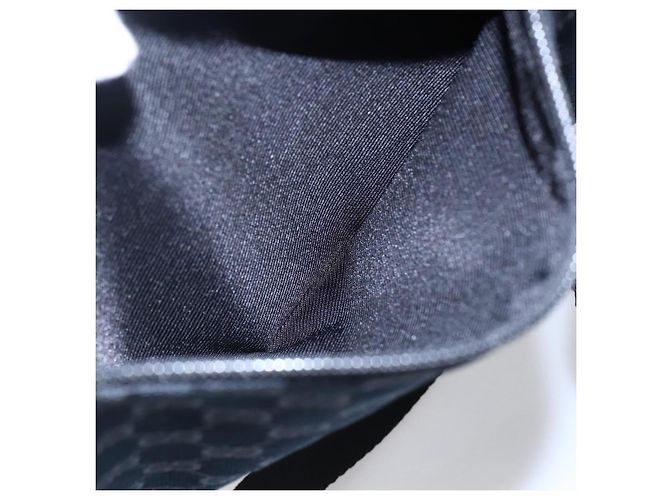 Borsa a Spalla GG Canvas Gucci Nera Argento 90476 Auth am9461 Nero - vista 22