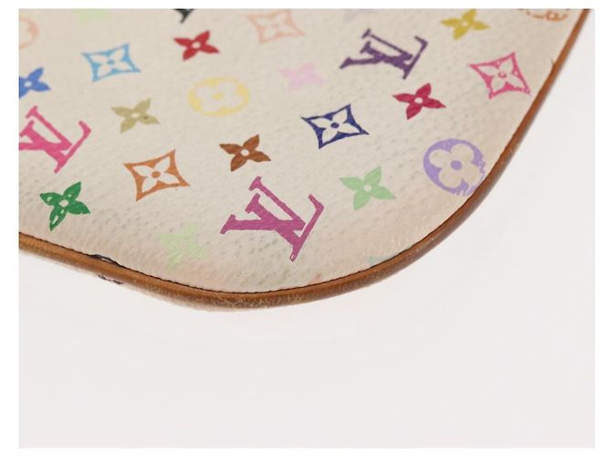 LOUIS VUITTON Pochette MM Monogram Multicolore Bianca M60028 LV Auth 146245 Bianco - vista 10