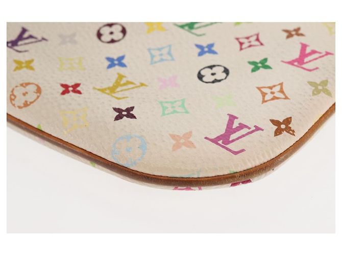 LOUIS VUITTON Pochette MM Monogram Multicolore Bianca M60028 LV Auth 146245 Bianco - vista 11