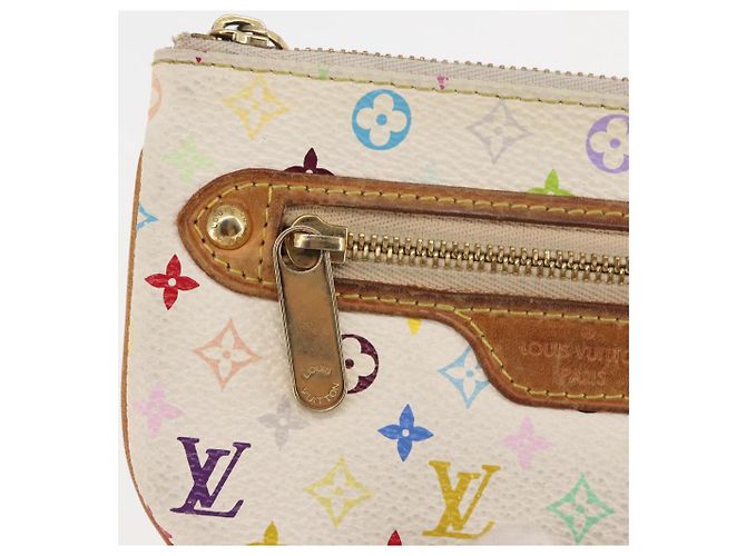 LOUIS VUITTON Pochette MM Monogram Multicolore Bianca M60028 LV Auth 146245 Bianco - vista 13