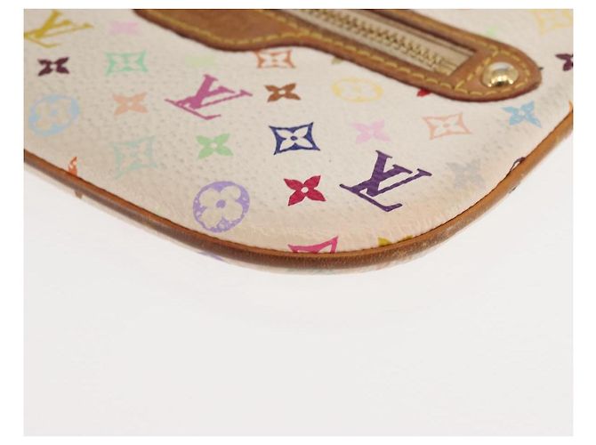LOUIS VUITTON Pochette MM Monogram Multicolore Bianca M60028 LV Auth 146245 Bianco - vista 9
