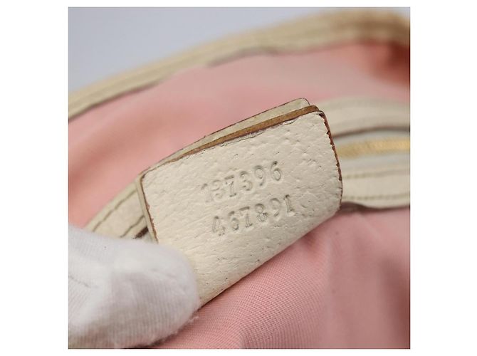 Borsa Tote Gucci GG Canvas Sherry Line Rosa Oro 137396 Auth 144533 - vista 21