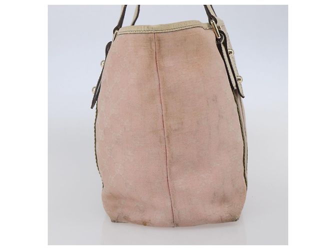 Borsa Tote Gucci GG Canvas Sherry Line Rosa Oro 137396 Auth 144533 - vista 5