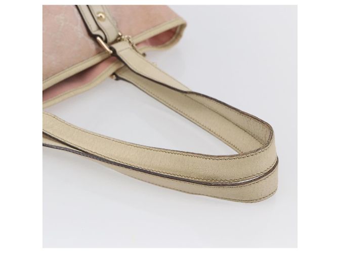 Borsa Tote Gucci GG Canvas Sherry Line Rosa Oro 137396 Auth 144533 - vista 7