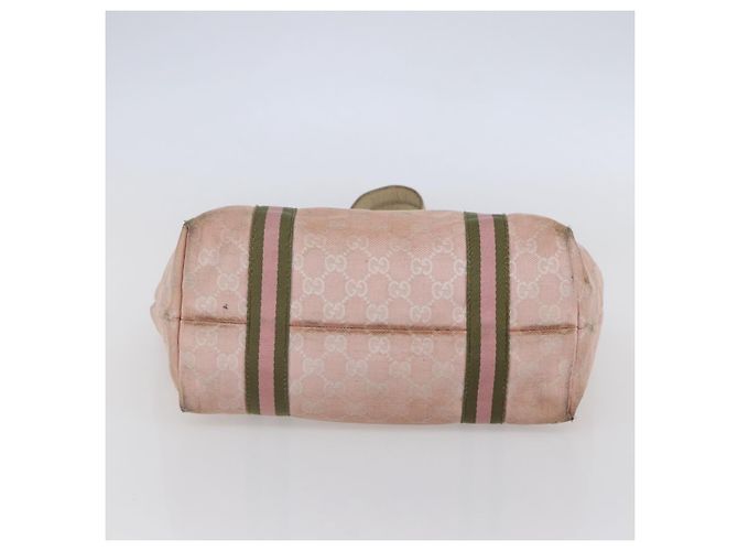 Borsa Tote Gucci GG Canvas Sherry Line Rosa Oro 137396 Auth 144533 - vista 9