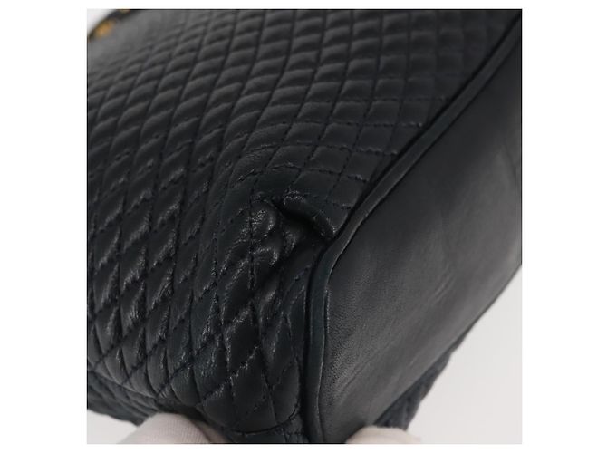 BALLY Borsa a Spalla con Catena Pelle Blu Navy Oro Auth BA6225 D'oro - vista 14