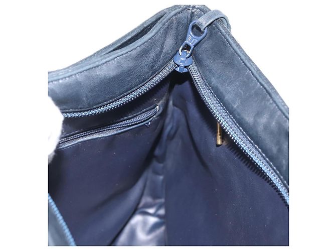 BALLY Borsa a Spalla con Catena Pelle Blu Navy Oro Auth BA6225 D'oro - vista 19