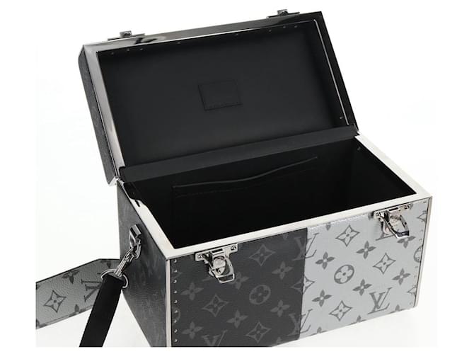 LOUIS VUITTON Borsa Mini Box Trunk Split Monogram Eclipse M21022 LV Auth 141164SM Monogramma - vista 25