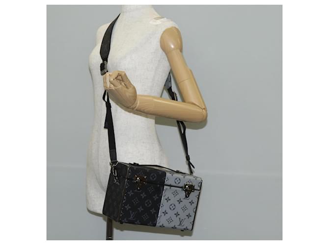 LOUIS VUITTON Borsa Mini Box Trunk Split Monogram Eclipse M21022 LV Auth 141164SM Monogramma - vista 31