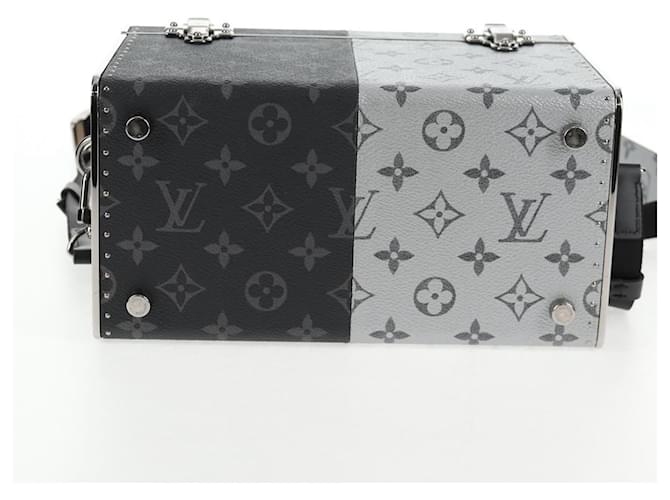 LOUIS VUITTON Borsa Mini Box Trunk Split Monogram Eclipse M21022 LV Auth 141164SM Monogramma - vista 6