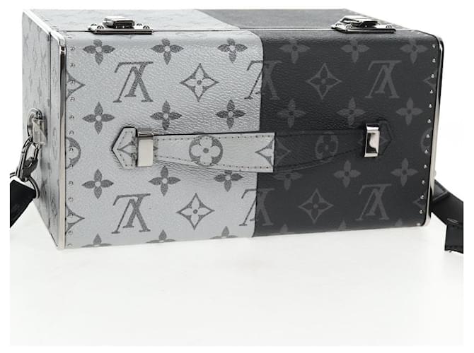 LOUIS VUITTON Borsa Mini Box Trunk Split Monogram Eclipse M21022 LV Auth 141164SM Monogramma - vista 7