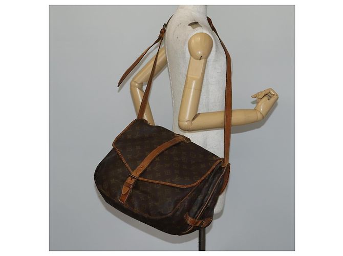 LOUIS VUITTON Borsa a Spalla Monogram Saumur 35 M42254 LV Auth BA5810 Monogramma - vista 29