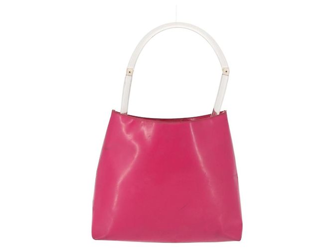 Borsa a Spalla PRADA in Pelle Rosa Chiaro Auth 143274 - vista 13