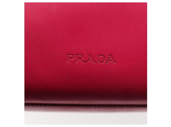 Borsa a Spalla PRADA in Pelle Rosa Chiaro Auth 143274 - vista 17