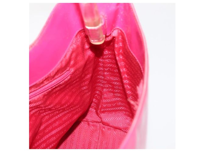 Borsa a Spalla PRADA in Pelle Rosa Chiaro Auth 143274 - vista 18