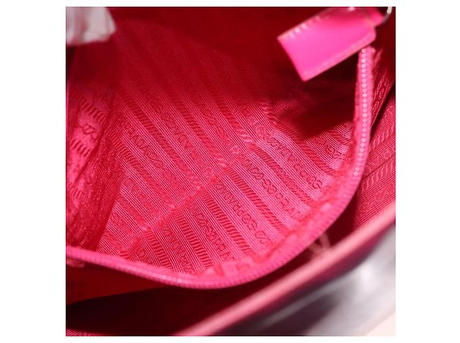 Borsa a Spalla PRADA in Pelle Rosa Chiaro Auth 143274 - vista 20