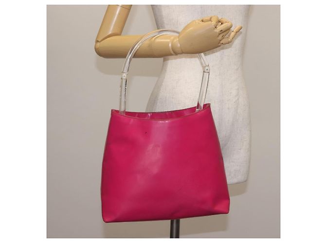 Borsa a Spalla PRADA in Pelle Rosa Chiaro Auth 143274 - vista 21
