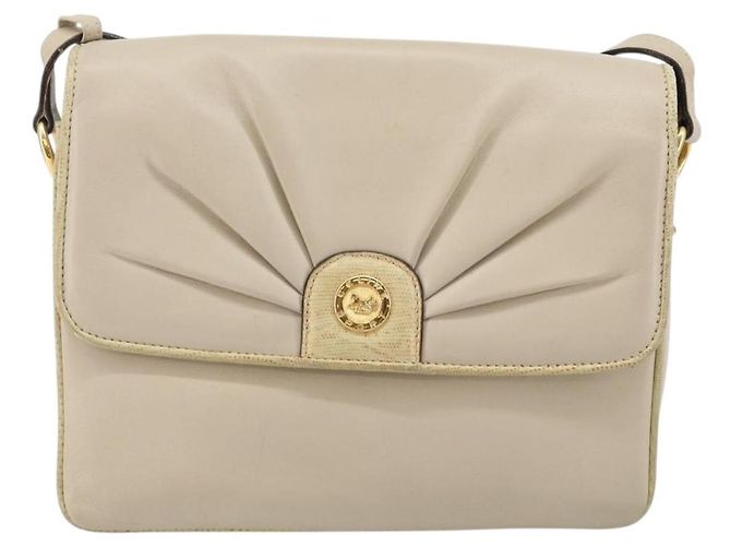 Céline Borsa a Spalla CELINE in Pelle Beige Oro Auth 142806 D'oro - vista 13