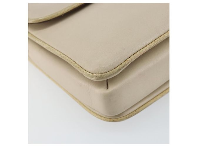 Céline Borsa a Spalla CELINE in Pelle Beige Oro Auth 142806 D'oro - vista 15