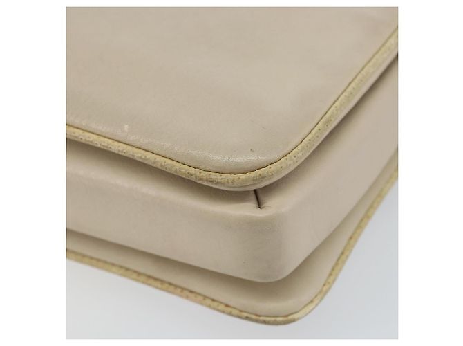Céline Borsa a Spalla CELINE in Pelle Beige Oro Auth 142806 D'oro - vista 16